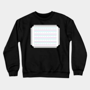 Handwriting Dry erase board Crewneck Sweatshirt